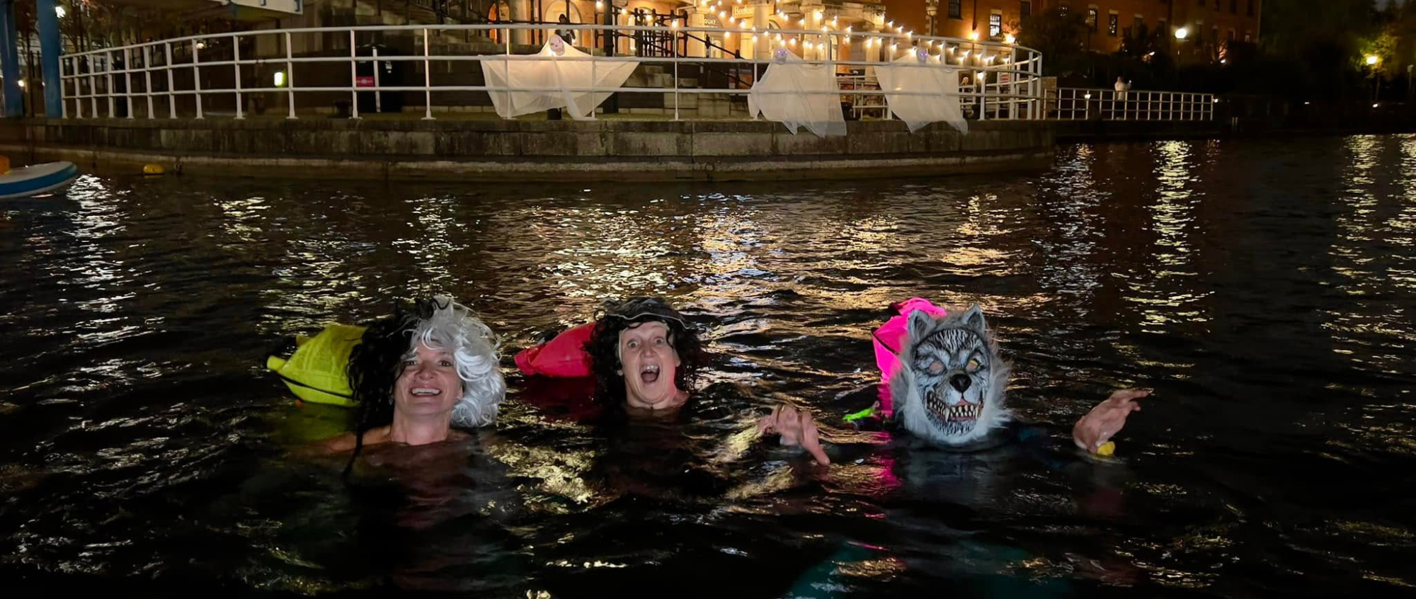 Halloween night swim