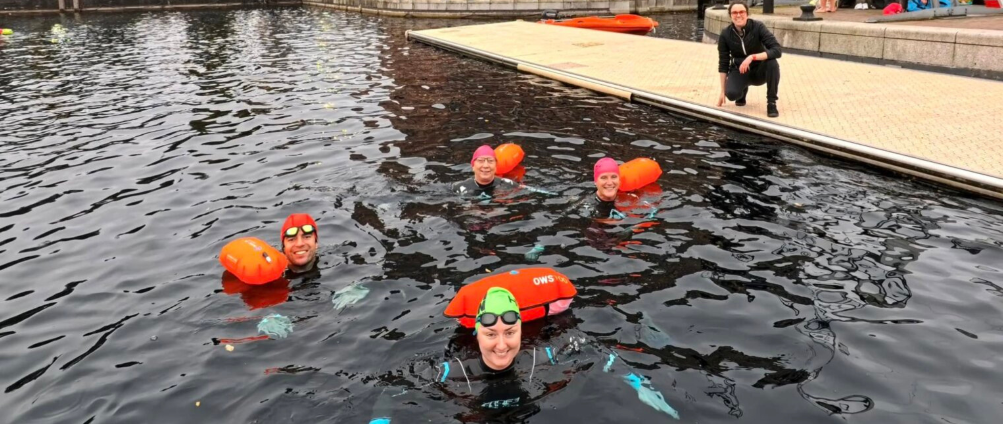 People in water for 121 coaching session